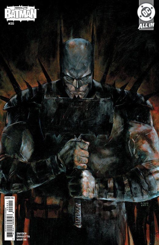 Absolute Batman #20 2026 Simmonds 1:25 Ratio DC Comics EB107