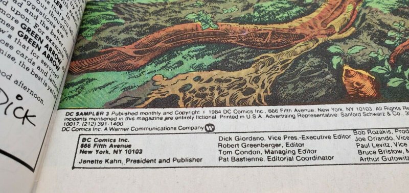 DC Sampler #3 (1984) DC  NM-