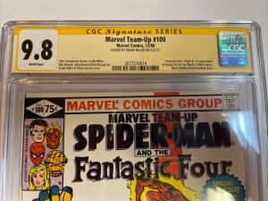 Marvel Team-Up (1980) # 100 (CGC 9.8 SS WP) Signed  Frank Miller |1st App Karma