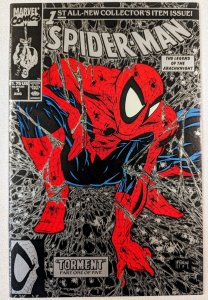 Spider-Man #1 NM Silver Edition Todd  McFarlane Cover Key Issue!