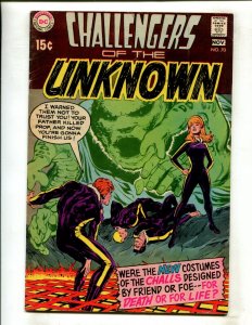 CHALLENGERS OF THE UNKNOWN #70 (3.5) NEAL ADAMS!! 1969