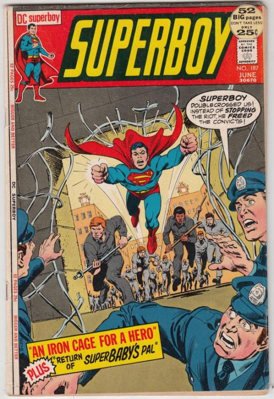 Superboy #187 (Jun-72) VF High-Grade Superboy