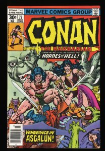 Conan The Barbarian #72 VF 8.0 Marvel Comics