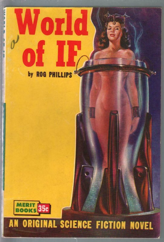 Merit Books #B-13 1951-World Of It -Rog Phillips-nude woman cover-VF