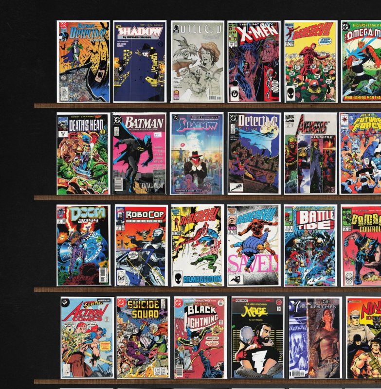 Huge Lot 150+ Comics with Daredevil, Suicide Squad, Laugh, The Shadow & More!