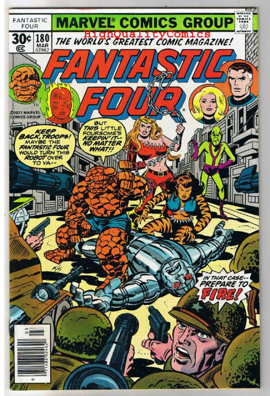 FANTASTIC FOUR #180, FN, Joe Sinnott, Jack Kirby, 1961, more FF in store