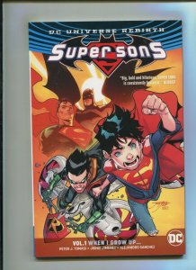 SUPER SONS VOL. 1 TPB (8.0) WHEN I GROW UP, SOFTCOVER!! 2017 