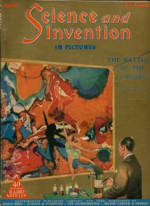 SCIENCE AND INVENTION 04/1925-GERNSBACK-DR HACKENSAW-GOLD TONE-PULP-SCI-FI-fn