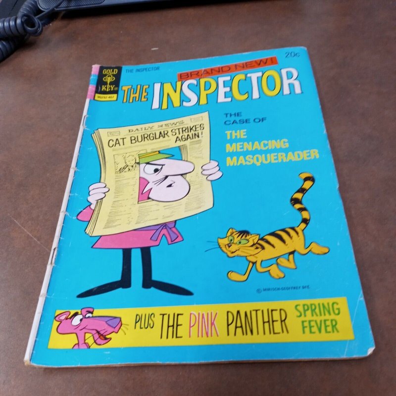 The Inspector 1 Gold Key 1974 Cartoon Pink Panther Classic Bronze Age 