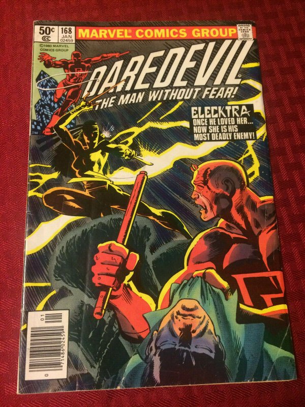 Daredevil #168 Marvel Comics (1961) FN Elektra Returns READ DESCR.