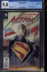 ACTION COMICS #9 CGC 9.8 SUPERMAN 1ST CALVIN ELLIS NEW 52