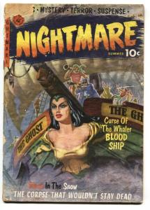 Nightmare #1 1952 Ziff-DavisPainted cover-First issue