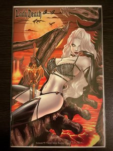 Lady Death #1 Swimsuit Naughty Edition Signed COA LTD 250 NM+