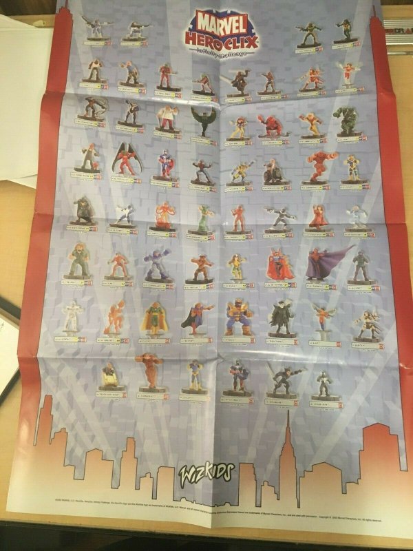 8 Marvel Heroclix Setlist Checklist Posters Infinity Challenge Critical + MFT4