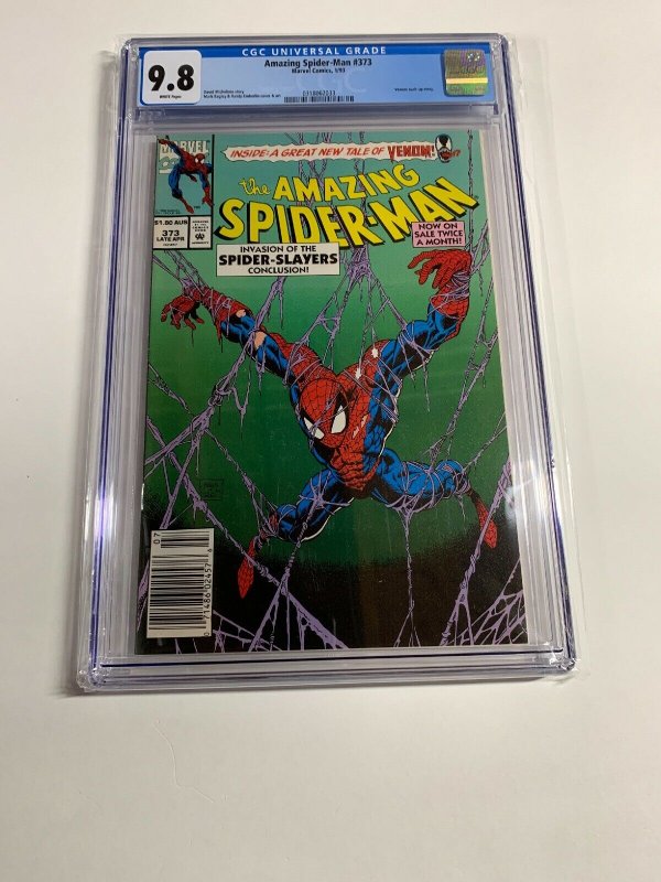 Amazing Spider-man 373 Cgc 9.8 White Pgs Ultra Rare Australian Newsstand Edition