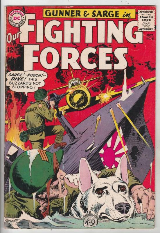 Our Fighting Forces #87 (Oct-64) VF High-Grade Gunner and Sarge, Pooch