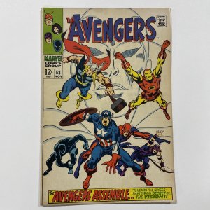 Avengers 58 Very Fine+ Vf+ 8.5 Marvel 1968