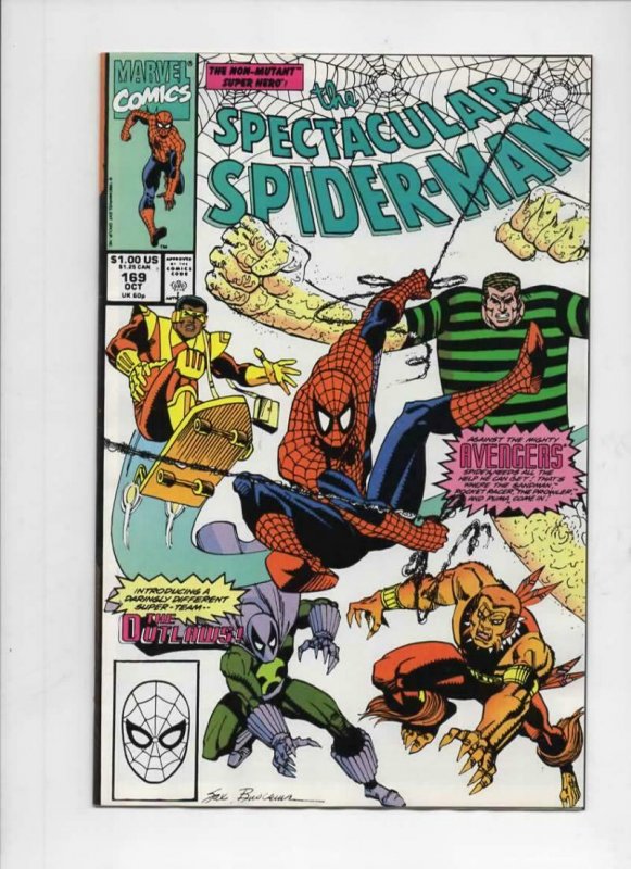 Peter Parker SPECTACULAR SPIDER-MAN #166 167 168 169 170 VF 1976 1990, 5 issues