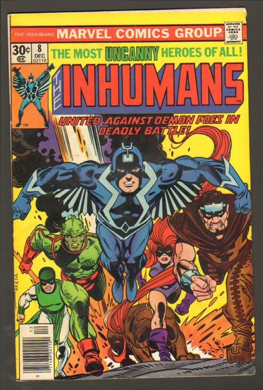 Inhumans #8 & #10 - The Most Uncanny Heroes of All! Set!- 1977 (Grade 7.5) WH