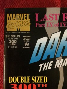 Daredevil #300 1991 Double Sized 300th Issue NM- Marvel Comics 