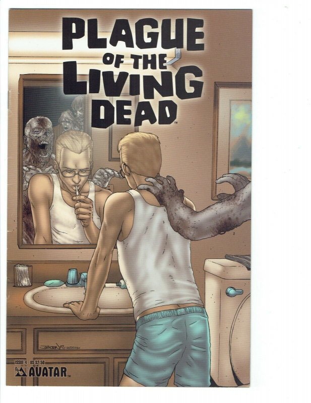 PLAGUE of the LIVING DEAD #4 FN/VF Zombies  2007 AVATAR Jason Burrows cover A 