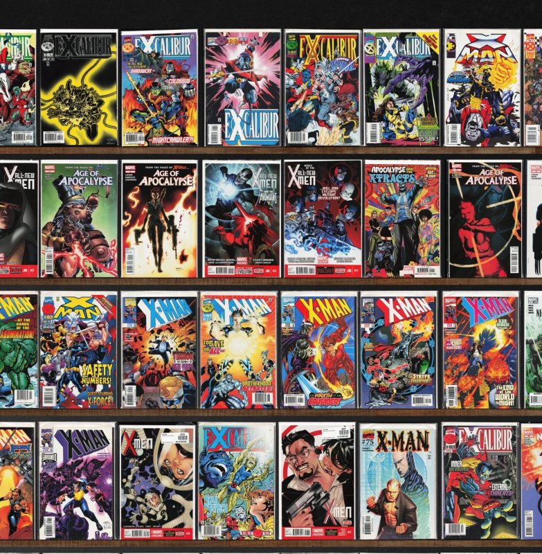 Huge Lot 140+ Comics with X-Man, The New Mutants, Excalibur & More!
