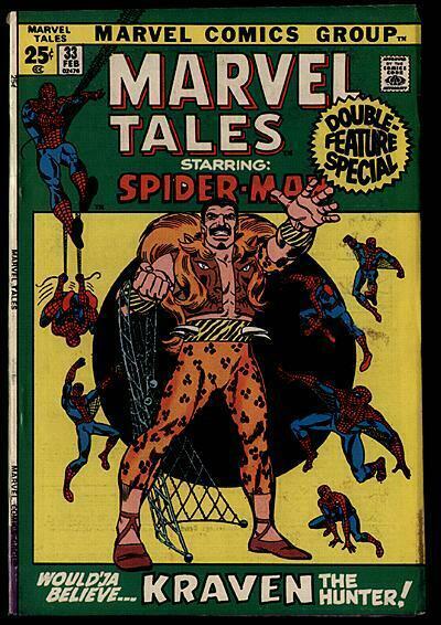 MARVEL TALES 33 ROMITA 1972 KRAVEN SPIDERMAN VG-F(i)