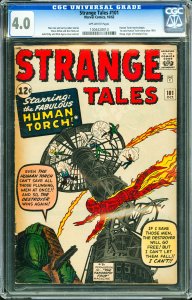 Strange Tales #101 (1962) CGC Graded 4.0 - 1st solo Human Torch story since 1954