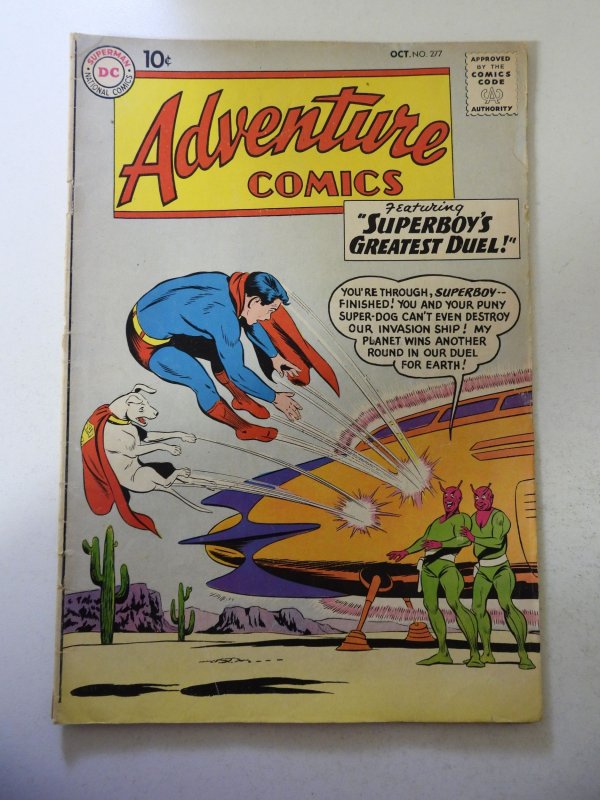 Adventure Comics #277 (1960) GD/VG Condition moisture stains