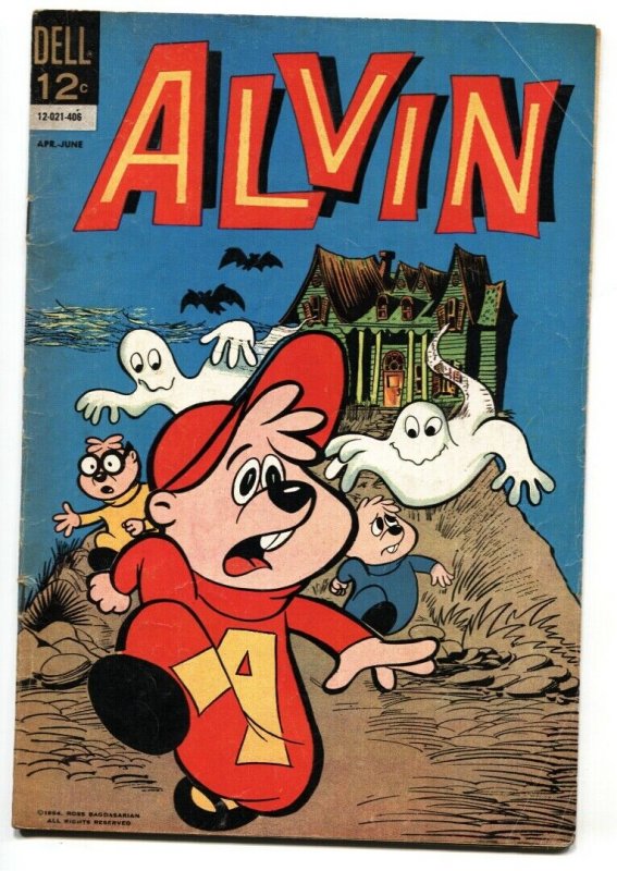 ALVIN #7 1964-DELL-Horror cover-TV CARTOON SERIES