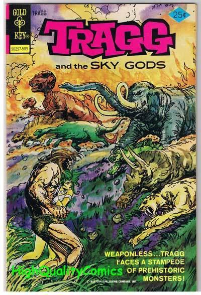 TRAGG & the SKY GODS #2, NM-, Dinosaurs, Gold Key, 1975, more GK in store