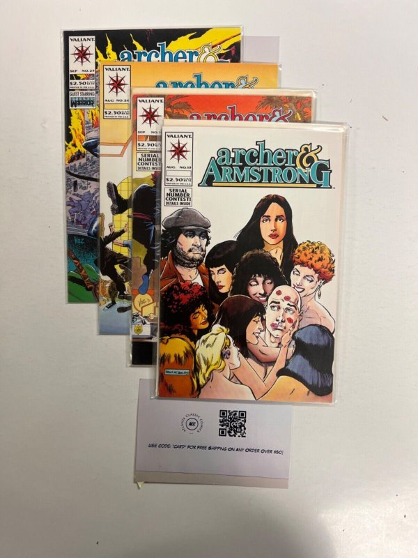 4 Archer & Armstrong Valiant Comic Books # 13 14 24 25 81 JS33
