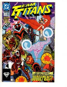 Lot Of 8 Team Titans DC Comic Books # 4 5 6 7 8 9 10 + Annual # 1 Flash CR19