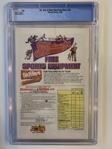 G.I. Joe A Real American Hero #53 CGC 9.6 White Pages