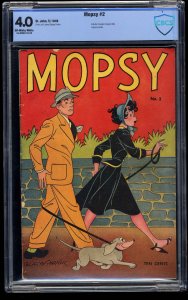 Mopsy #2 CBCS VG 4.0 Gladys Parker Cover and Art! Lingerie Panels!