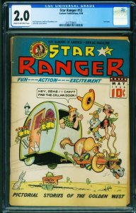 Star Ranger #12 CGC 2.0-1938-Rare COMIC BOOK-Centaur 2107758001