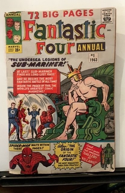 Fantastic Four Annual #1 (1963) Poor cond