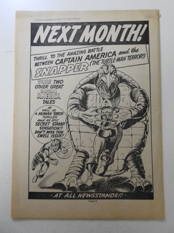 Captain George Presents Series 3 #30 Starring Captain America Rare!! VF- Cond!