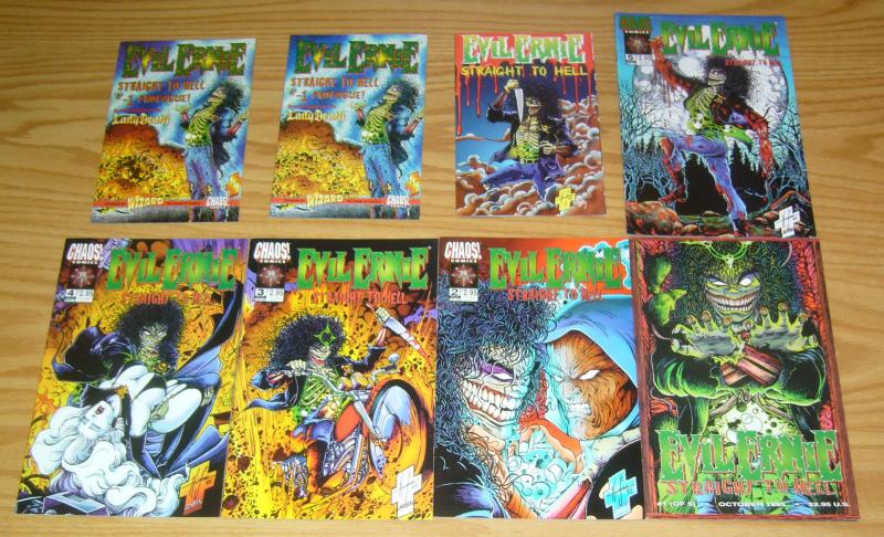 Evil Ernie: Straight to Hell #1-5 VF/NM complete series + gold ashcan + 2 more