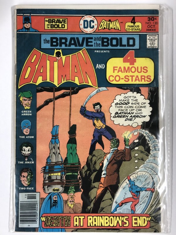 BRAVE & BOLD 130 G-VG Oct. 1976 Water Damage on BC COMICS BOOK