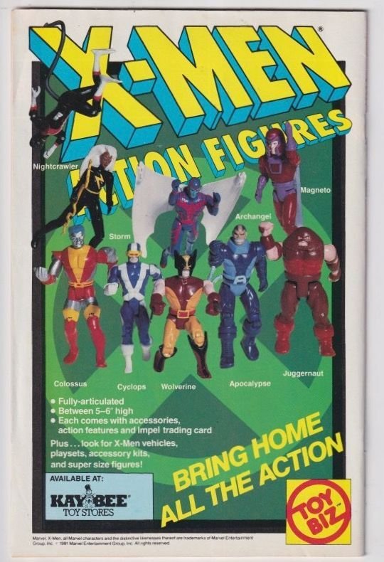 X-Men #1 Colossus and Gambit Cover (1991) NEWSSTAND EDITION