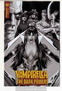VAMPIRELLA DARK POWERS (2020 DYNAMITE) #2 VARIANT 1:15 LAU B&W INCV NM G27806