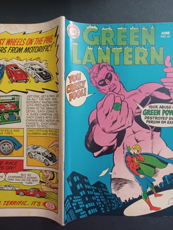 Green Lantern #61 - Alan Scott Golden Age Green Lantern -Gil Kane - 1968 - FN/VF