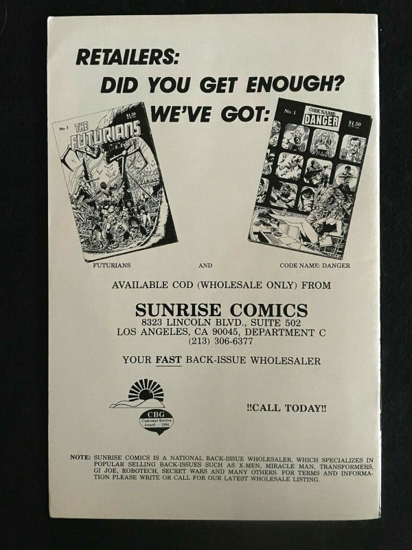 Code Name: Danger - Complete Set of 4 - #1 thru 4 1985