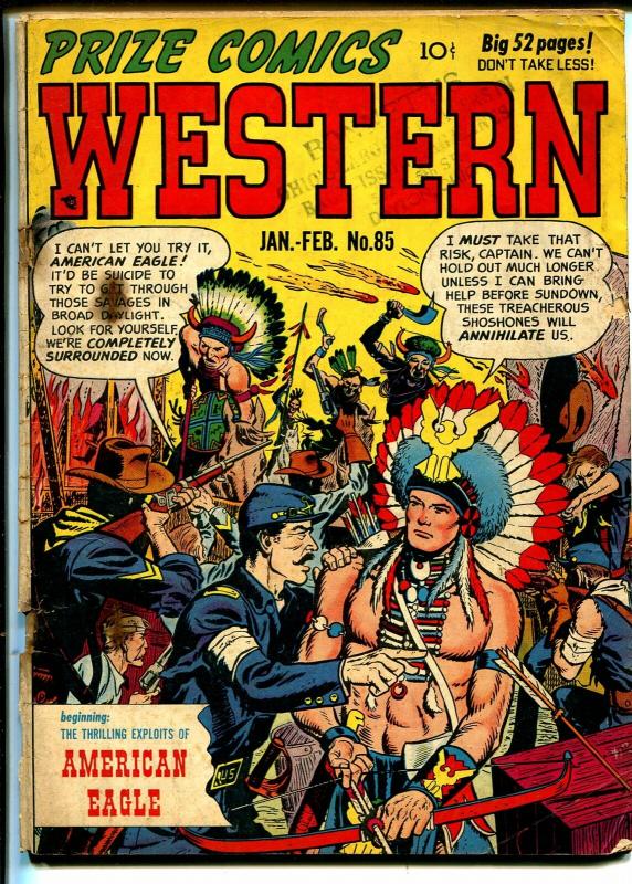 Prize Comics Western #85 1951-1st American Eagle-John Severin-G