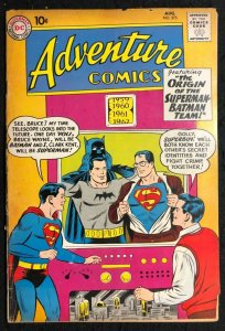 Adventure Comics (1938) #275 VG- (3.5) Origin of the Superman Batman Team-Up