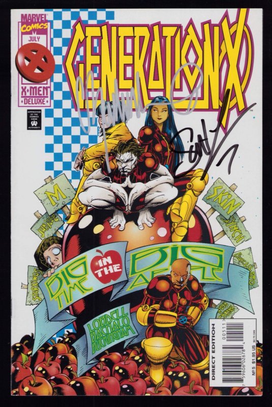 Generation X #5 - Signed by Chris Bachalo + Scott Lobdell (9.0) 1995