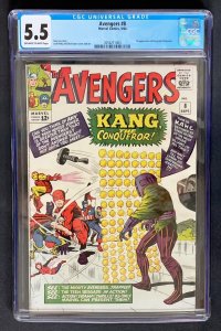 Avengers #8 Marvel 1964 CGC 5.5