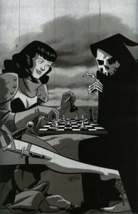 Bettie Page: Unbound #4H FN ; Dynamite | 1:30 Variant Chess Board B&W Virgin