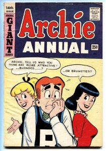 Archie Annual #14 1963- Betty & Veronica BLONDES vs. BRUNETTES- Iconic cover